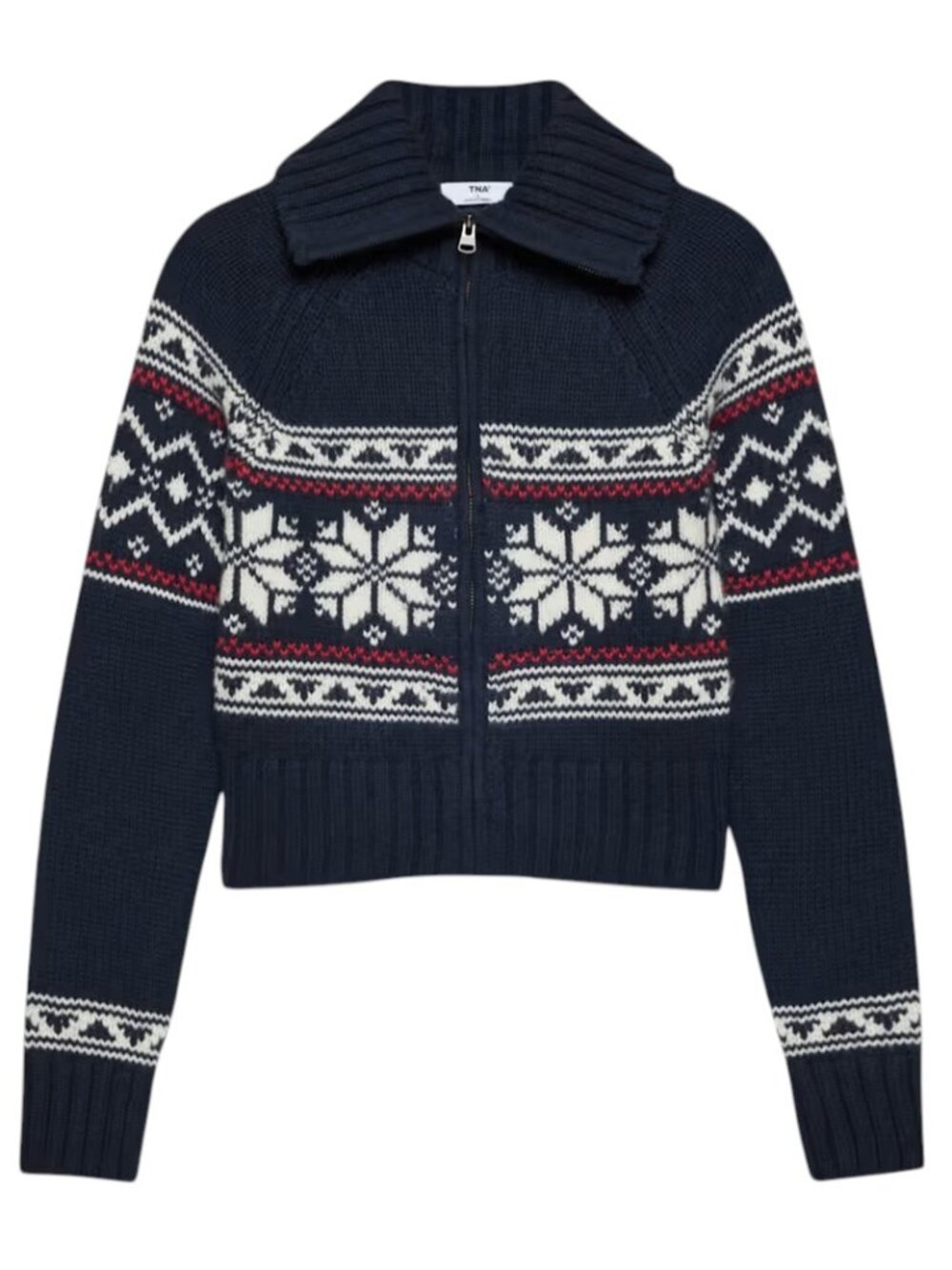 NWOT TNA Ambient Zip-Up Sweater - Picture 3 of 10